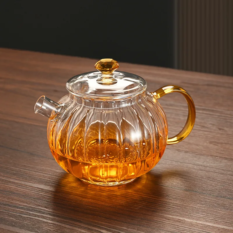 Japanese Style Teapot Glass Teapot High Borosilicate Glass Teapot Puer Tea Brewing Kettle Pu Erh Gaiwan Tea Pot With Infuser Bar