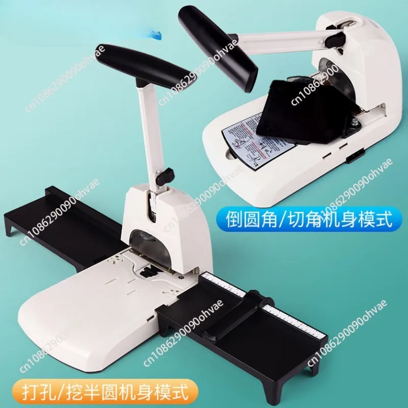 6 in 1 Round Corners, Semi-Circle, Punch, Paper Cutter, Cut Corners, PVC Business Cards,  Manual Office Rounding Device