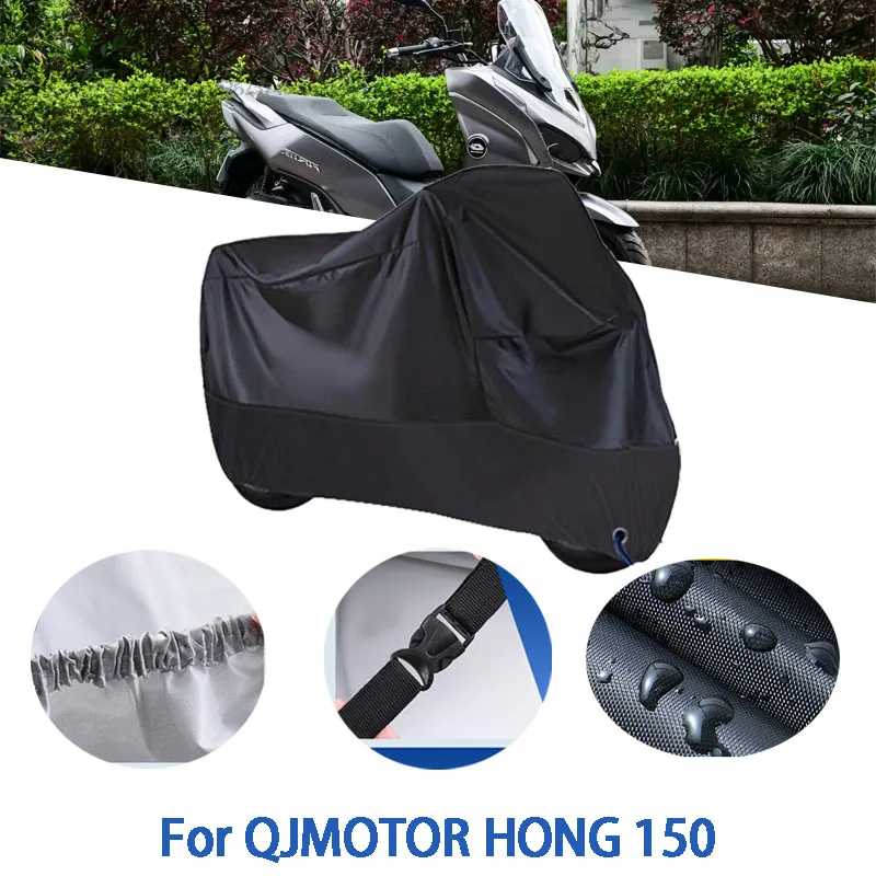 

Motorcycle Full Covers For QJMOTOR HONG 150 Car Outdoors Sun Protection Dust No Ear Thickened Oxford Clothcover Accessories