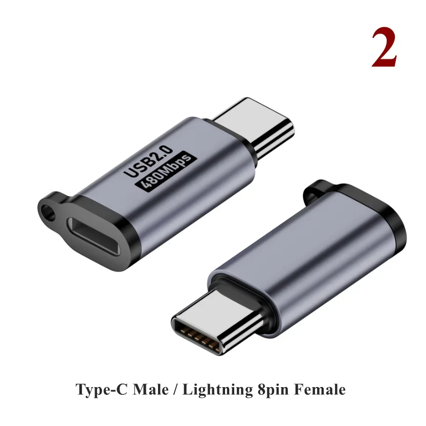 Adaptateur USB type C femelle vers micro mini USB mâle U, connecteur 8 broches, charge rapide, chargeur micro USB pour tablette, ordinateur portable, PC