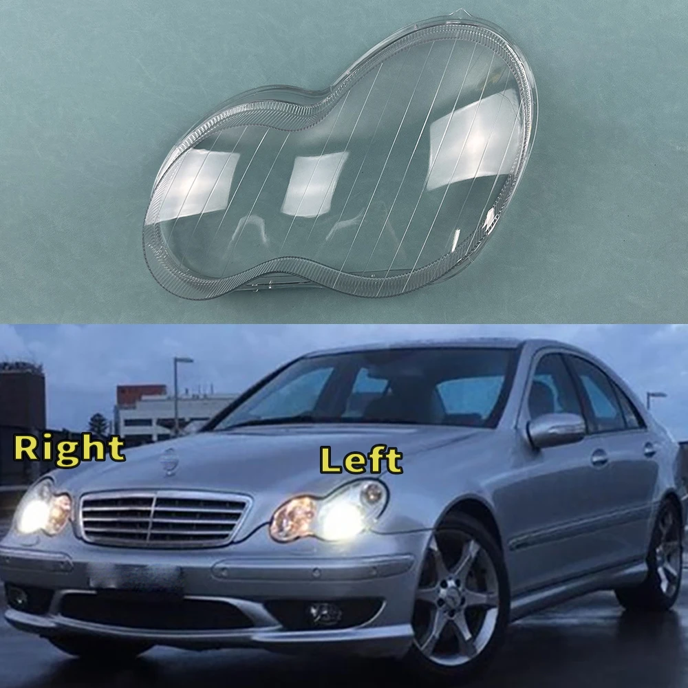 For 2001-2007 Benz W203 C-Class C180 C200 C230 C260 C280 Lampshade Headlight Shell Headlamp Lamp Cover Transparent Shade Lens