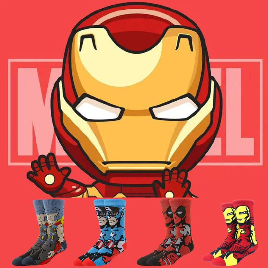 1/5Paris Potdemiel Disney Mannen Vrouwen Cartoon Anime Kerstmis Halloween Prints Street Fashion Nieuwigheid Grappige Crew Sokken