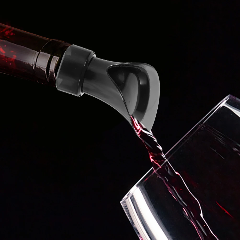 

2pcs Wine Preservation Plug Bottle Stopper Pourer Practical Spouts Silicone ABS Non Drip Easy Clean For All Wines Keeps