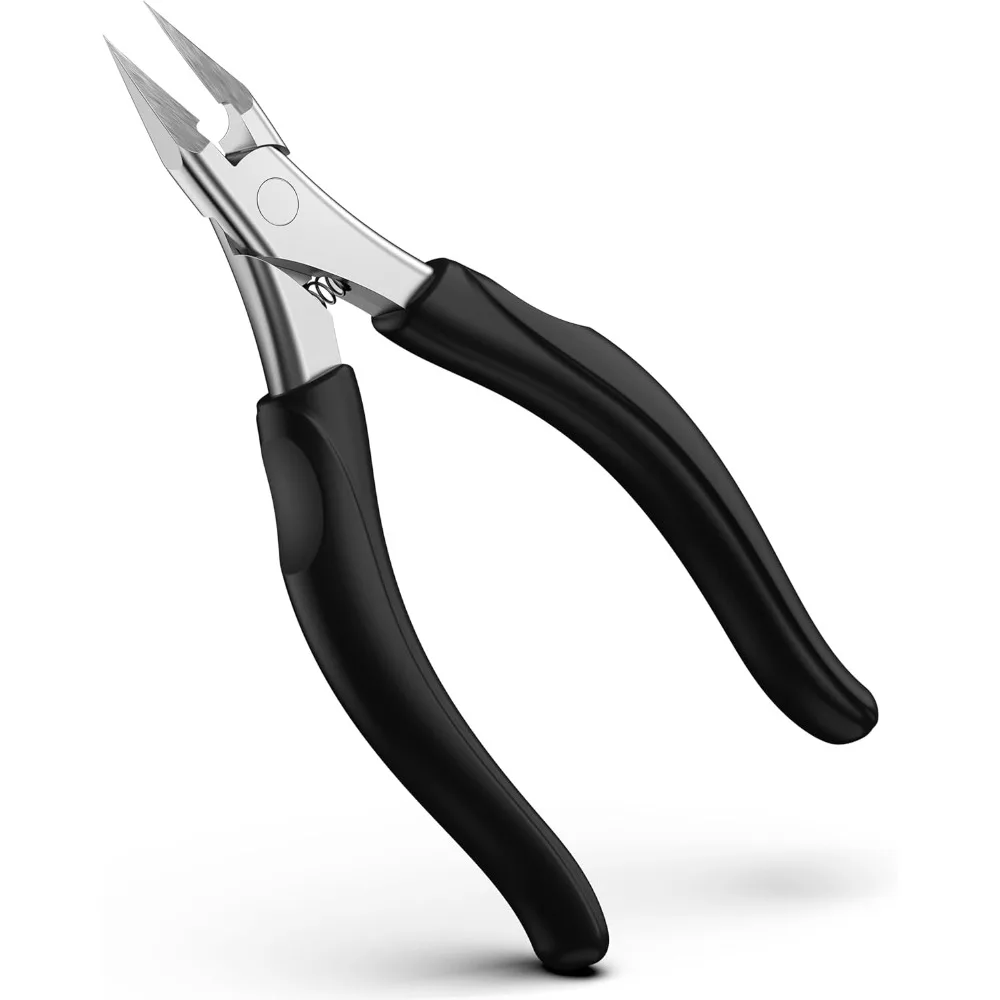 

Black Heavy Duty Long Handle Toenail Clippers, Professional Straight Edge Trimmer, Precision Pain-Free Grooming for Thick
