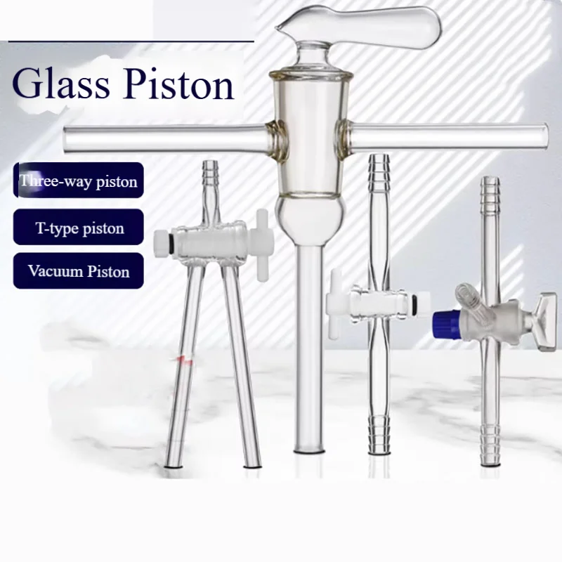 

Glass piston straight two-way piston inclined hole three-way piston two-way three-way vacuum piston for laboratory use