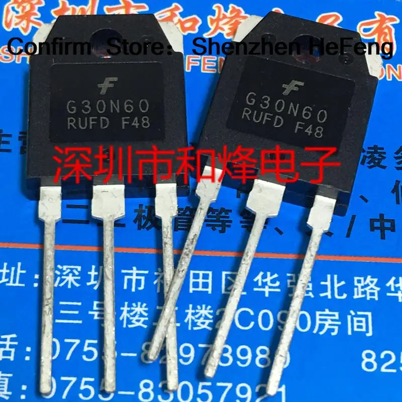 5PCS-10PCS G30N60RUFD  TO-3P      Really Stock Best Quality Guarantee Transistor Fast Shipping Quality