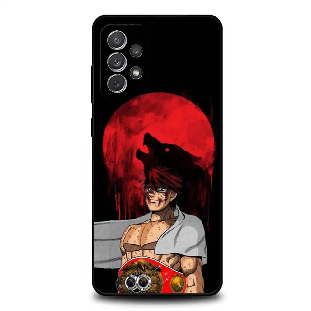 B-Boxing H-Hajime Phone Case For Samsung S 25,24,23,22,30,21,10,9,Ultra,Plus,Lite,FE,4,5G Black Soft Case