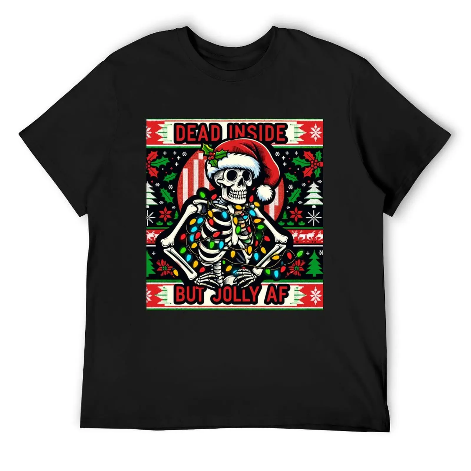 

Ugly Sweater Funny XMAS Skeleton T-Shirt oversize t-shirts man vintage clothes luxury t-shirt mens plain t shirts