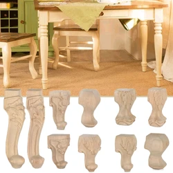 European Style Solid Wood Carved Furniture Foot Legs Cabinet Seat Feets Vintage Home Decor Decoration Accessories