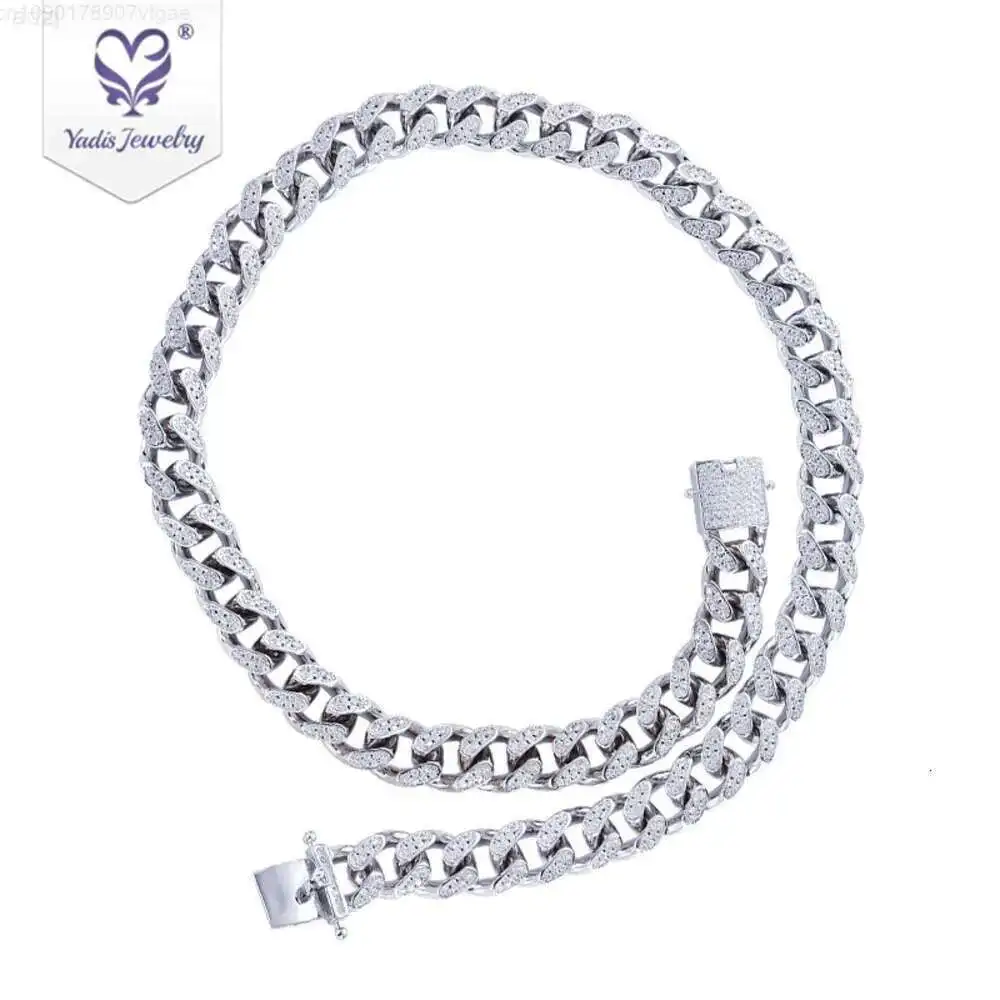 

Yadis Custom Хип-Хоп 14k 18k Настоящее Золото Ювелирные Изделия Муассанит Алмаз Кубинская Цепочка Ожерелье для Мужчин Женщин