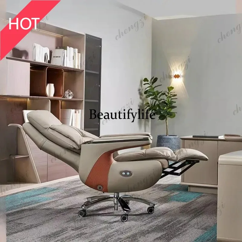 A49 Designer Ergonomic Office Chairs Electric Massage Comfortable Rocking Office Chairs Relaxing Oversized Silla De Escritorio H