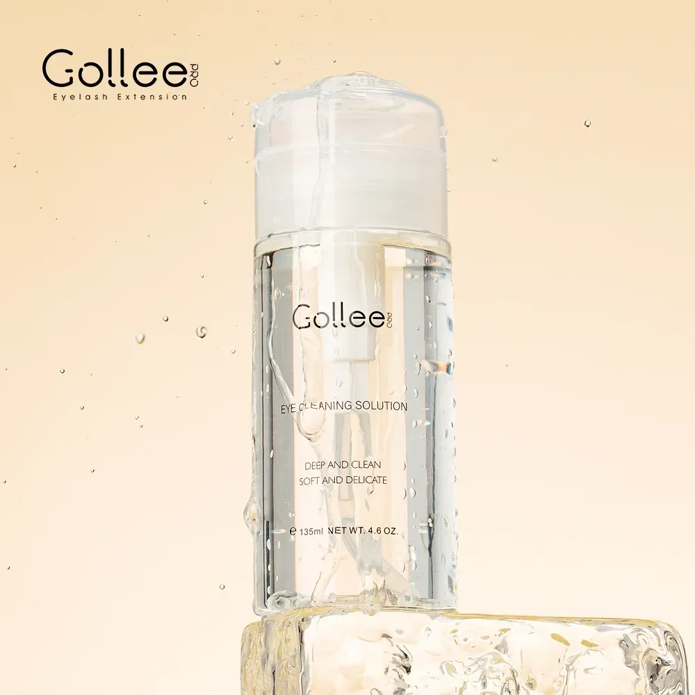 Gollee 1s 드라이 속눈썹 방수 접착제, 속눈썹 프로 접착제, 135ml 속눈썹 청소, 먼지 제거 오일 속눈썹 익스텐션 용품