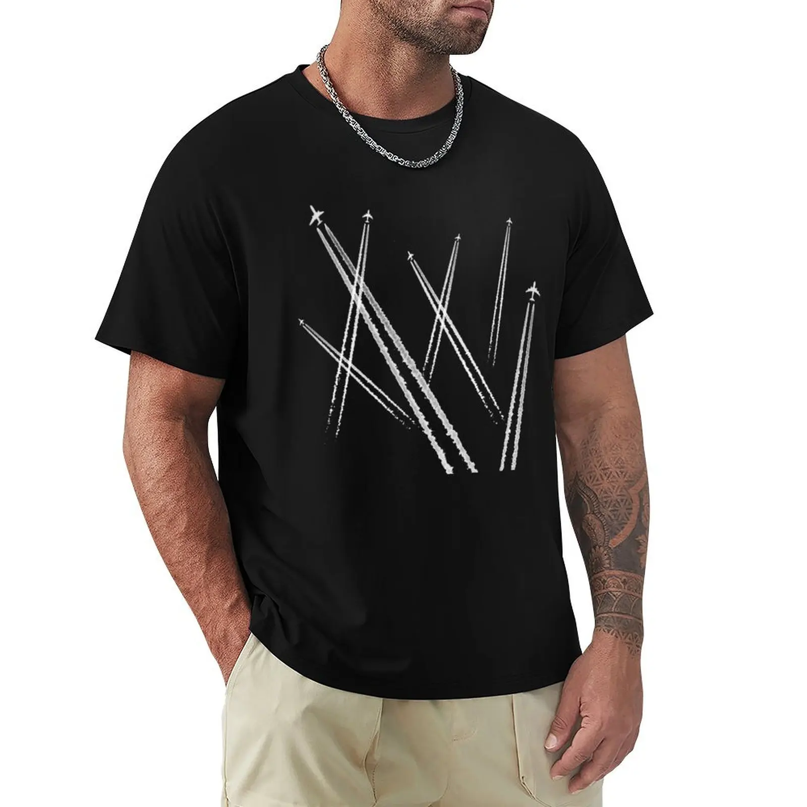 

Chemtrails Theory T-Shirt Retro Style Print Casual Top