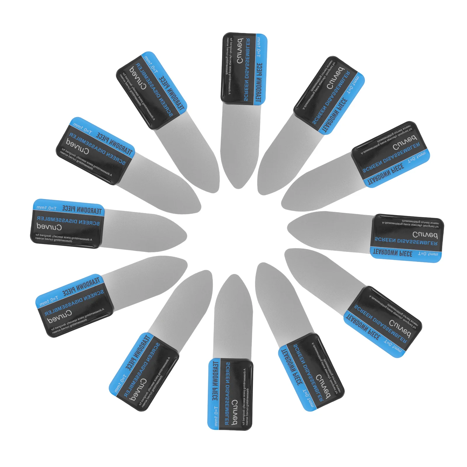 

20Pcs Curved Screen Pry Spudger Professional Disassembly Opening Tool Phone Tablet Repair Screen Spudger Tool Kit