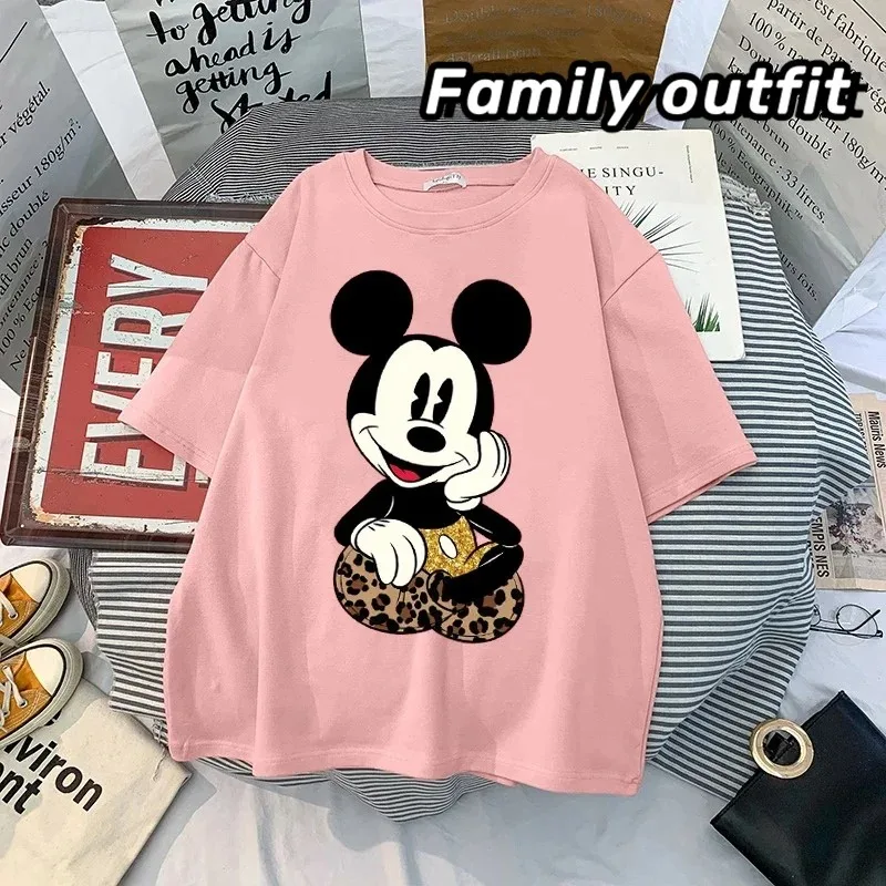 Blusas de Mickey Anime de Disney Y2k, ropa de talla grande para mujer, camisetas gráficas, ropa Kawaii, camiseta Harajuku de gran tamaño, Tops para mujer