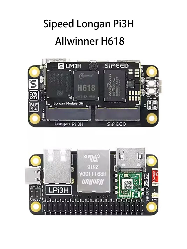 Imagem -06 - Placa de Desenvolvimento pi Lpi3h Arm Linux Allwinner Caixa de tv 4k Sipeed Longanpi Braço H618 Cortex-a53