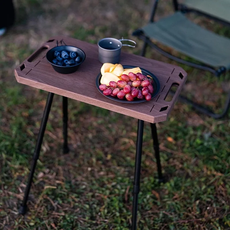 Mesas de Camping plegables de aleación de aluminio, altura ajustable, mesa táctica al aire libre para pesca, Picnic, barbacoa