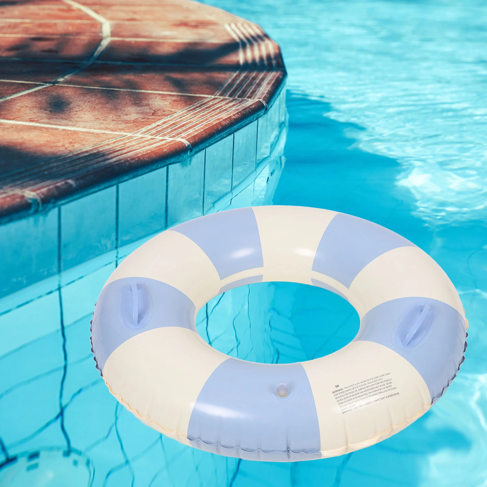 

Striped Swim Ring Inflatable Float Swimming Rings Circle for Children Arm Unisex Pool Tube