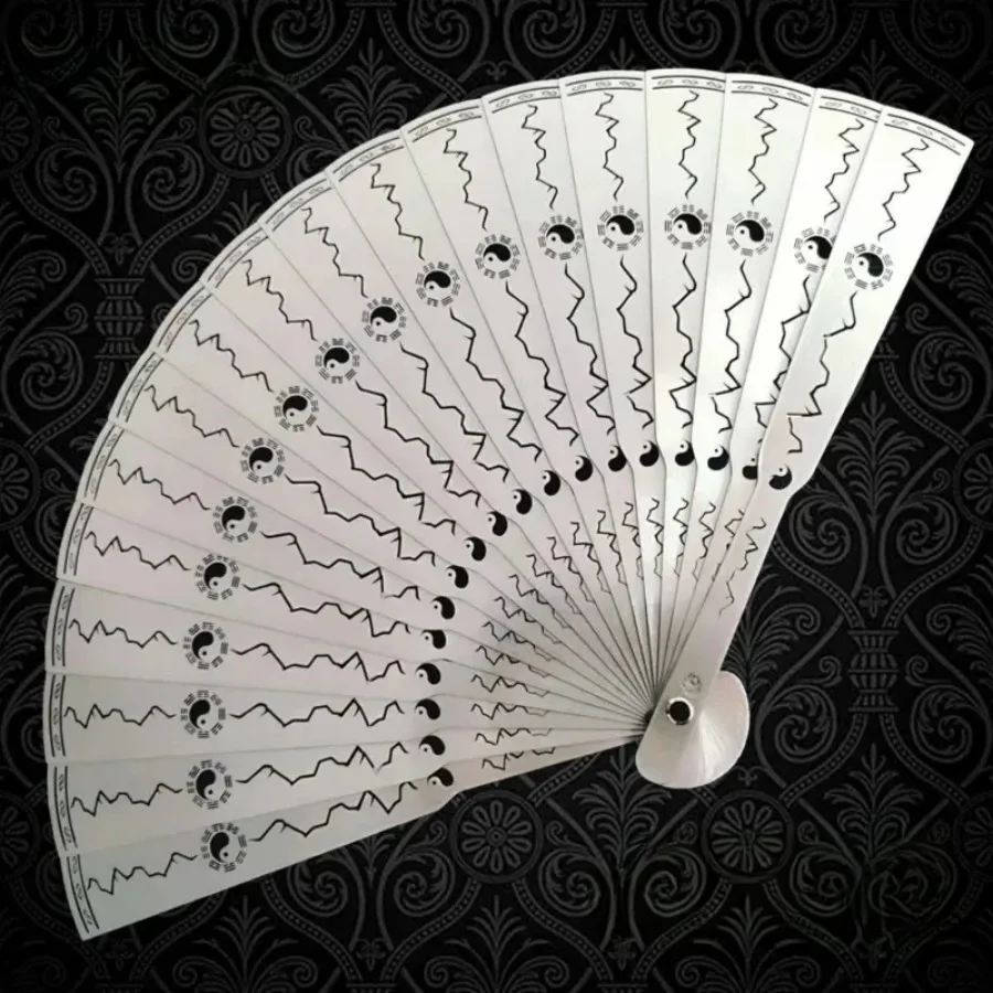 Metal Folding Fan Stainless Steel Martial Arts Ancient Style Iron Fan Self-Defense Kung Fu Tai Chi Hanfu Fan High-end Gift - Image 2