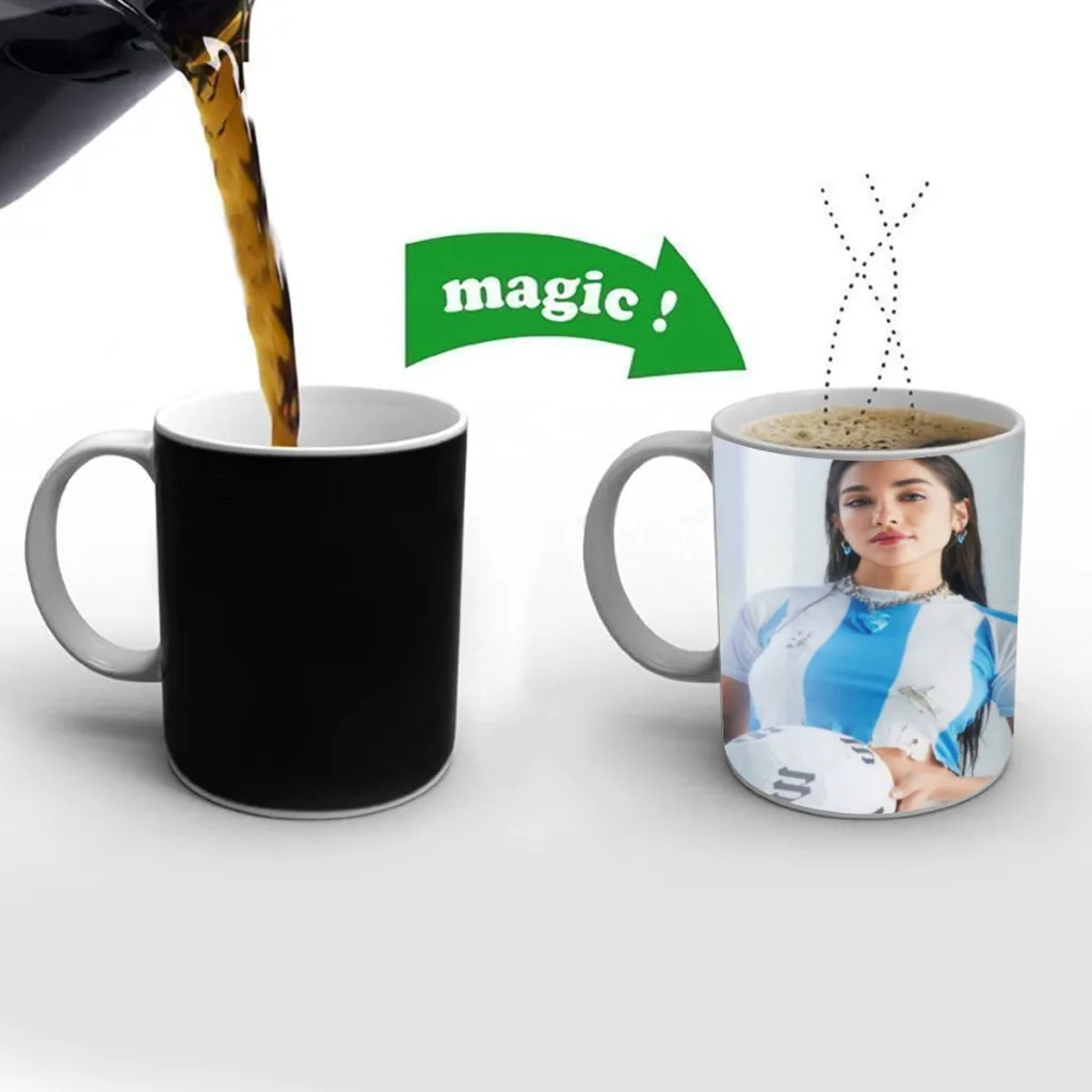 Maria Becerra La Nena de Argentina Movie Coffee Mugs Creativ Color Changing Milk Tea Cup Ceramic Magic Heat Sensitive Mug Gifts