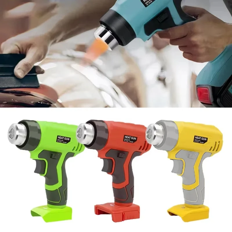 

Cordless Blower Fan Handheld Electric Hot Air Gun For Makita for DeWalt for Milwaukee for Bosch 18V Battery with 4pcs Nozzles