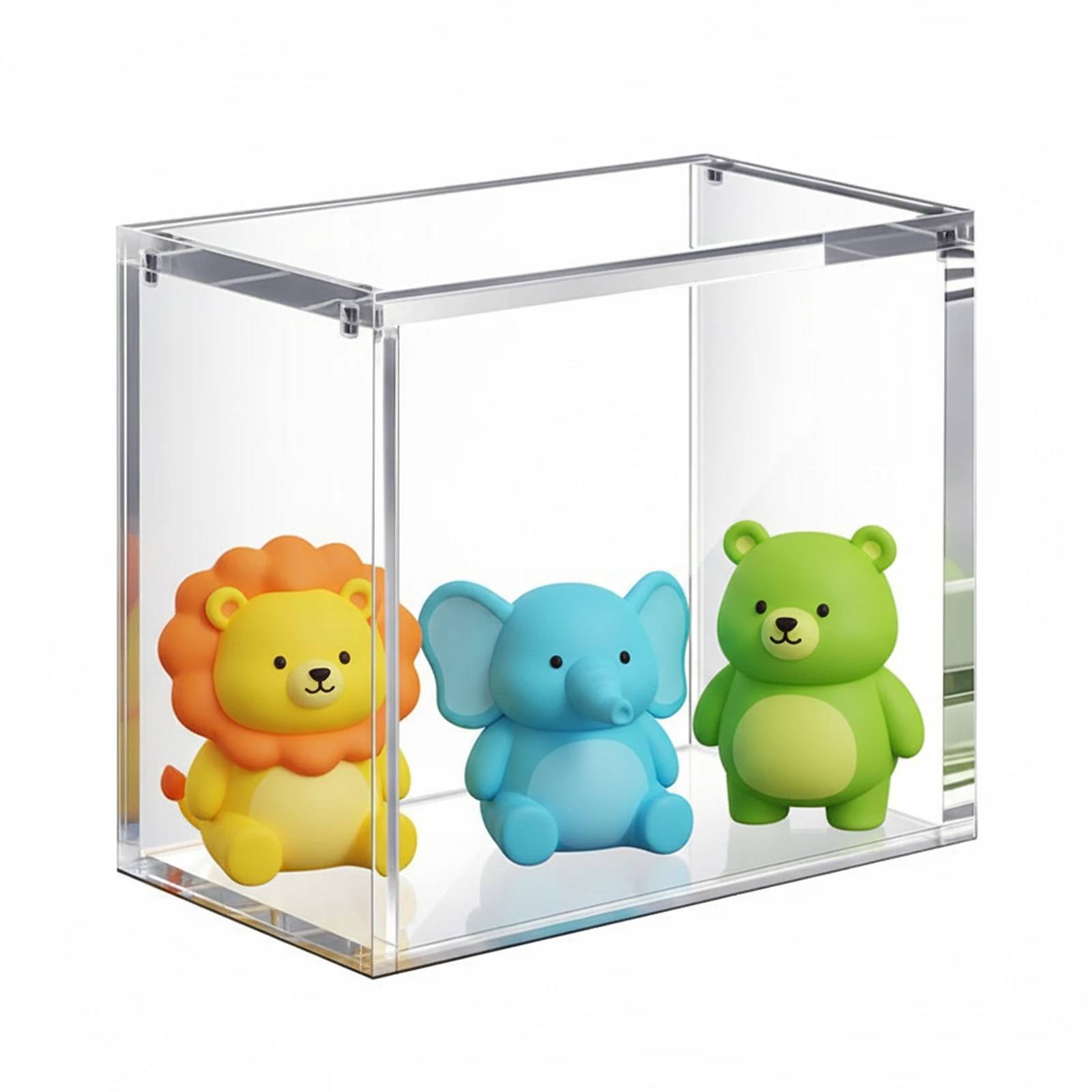 

Прозрачный акриловый демонстрационный бокс с магнитной дверцей, штабелируемый, с защитой от пыли, для коллекционных предметов и фигурок