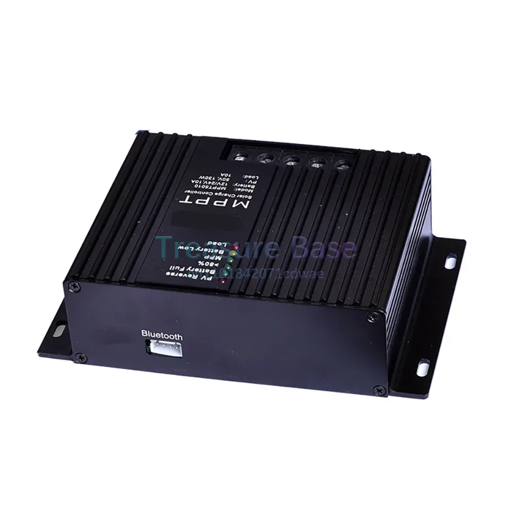 10A MPPT Solar Controller 12V/24V, Solar Panel Regulator for Lead Acid Lithium LiFePO4 Battery