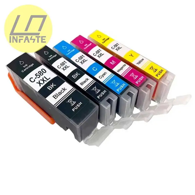 580XXL 581XXL Compatible Ink Cartridge Replacement for Canon TR7550 TR8550 TS8150 TS8250 TS6150 TS6151 TR7550 TS9150