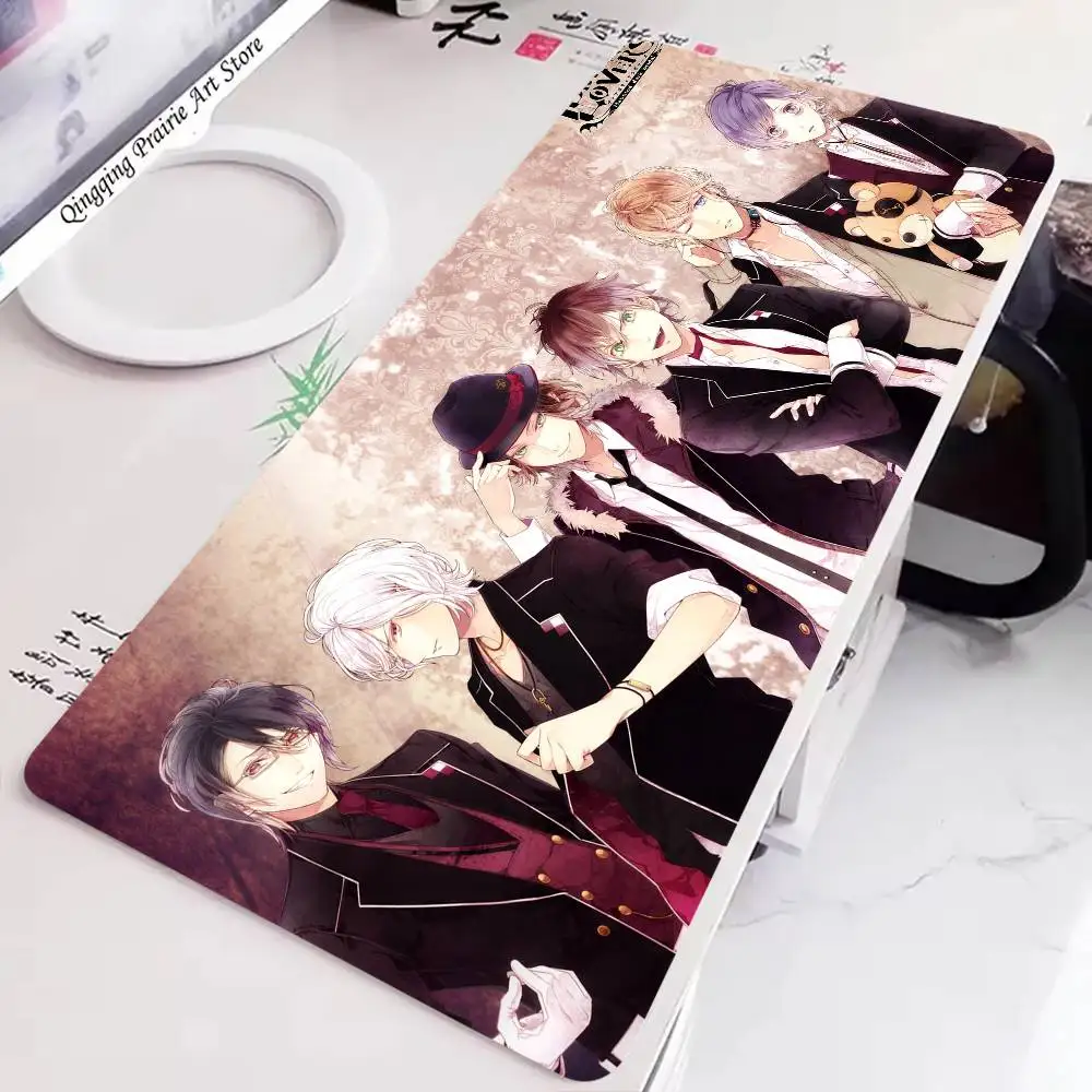 Anime D-Diabolik Lovers Game Mousepad Non-slip Suitable For Office Computers Laptops E-sports Game Desk Mats XXL Keyboard