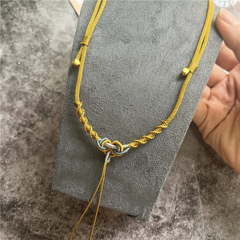 DIY Beads Jewellery Making Handwoven Accessories Adjustable Chain Exquisite Beads for Needlework Necklaces Woman Trend 2024