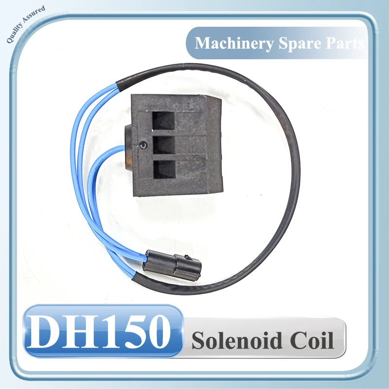 Solenoid Coil DH150 24VDC Control Valve for DOOSAN Excavator Accessories