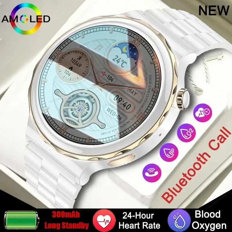 

New Wireless Charging Smartwatch Women Men - Bluetooth Music Playback Bluetooth Call Sports Mode Waterproof Health Monitoring