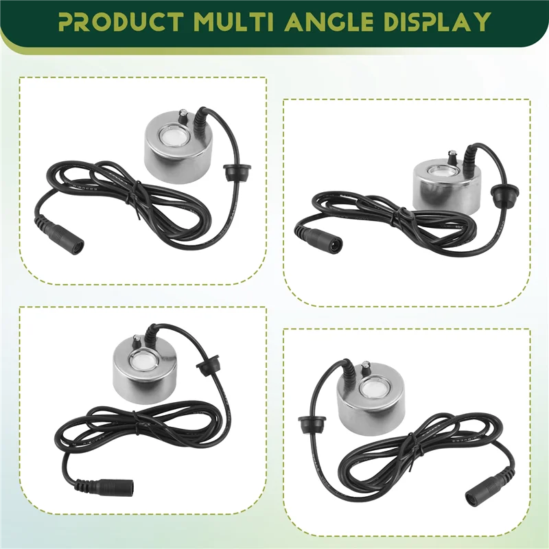 HGFLE-Ultrasonic Mist Maker Aluminum Mist Fog Maker For Water Fountain Pond Rockery Fish Tank Vase Birdbath 350Ml/H Mini 20Mm