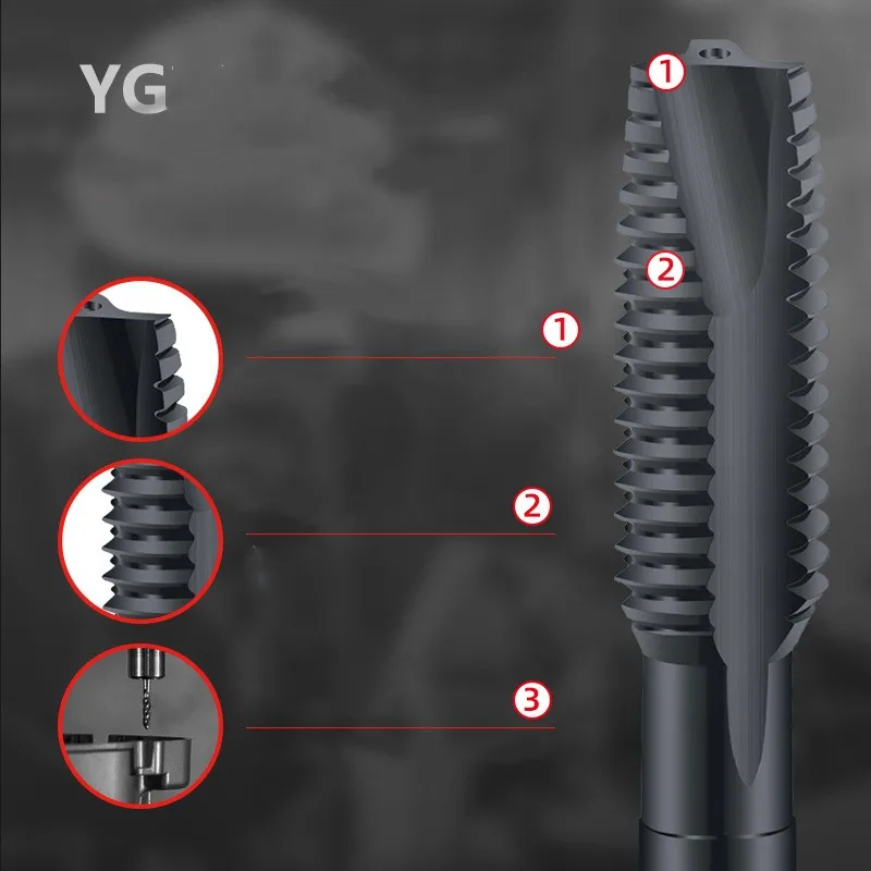 Южная Корея YG HSSE INOX Метрический спиральный остроконечный метчик M2M3M4M5M6M8M10M12-M36 Машинные метчики с резьбой для глухих отверстий Для стали