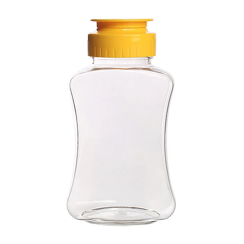 Plastic Honey Squeeze Bottle Condiment/Ketchup Dispensers Flip Cap Refillable Syrup Jars Leakproof Containers Squeezable Bottles