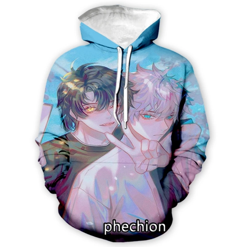 phechion New Fashion Men/Women Link Click 3D Print Long Sleeve Hoodies Casual Hoodies Men Loose Sporting Pullover A106