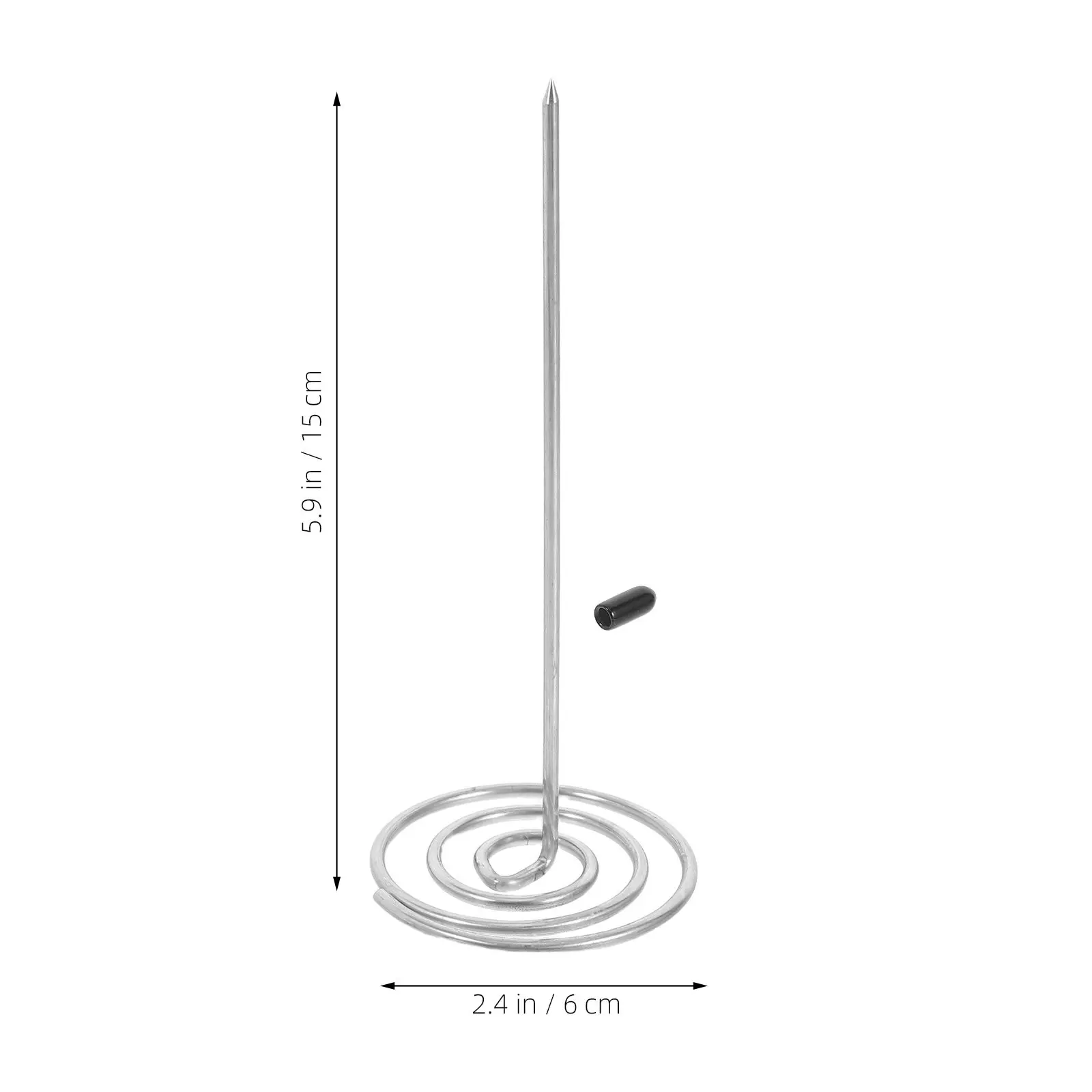 2Pcs Stainless Steel Kitchen Menu Holder 15Cm Receipt Stabber Ticket Spike for Restaurant Desk Food Truck Bar Order