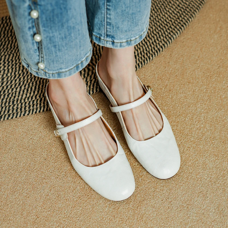 

Mullers Shoes Woman Sheepskin Women Mules Concise Comfortable Casual Flats Spring Summer Elegant Ladies Round Toe Mules Size 40