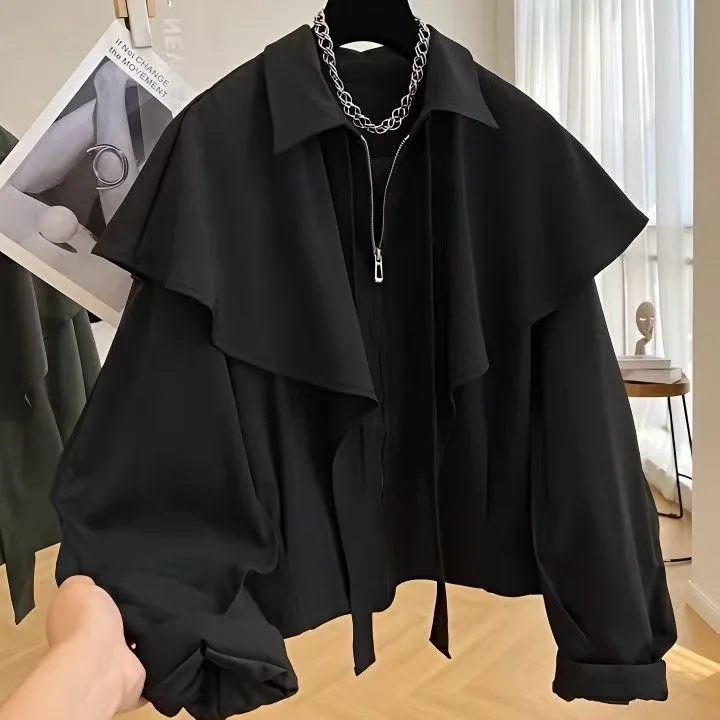

Stylish Sleeve Coat, New Autumn/Winter Cape, High-End Fashionable Short Top For Hairstylists