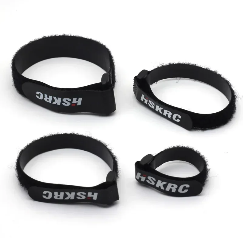 Sangle de batterie LIPO à revêtement antidérapant en Nylon HSKRC, 4 pièces, 150mm / 200mm / 250mm