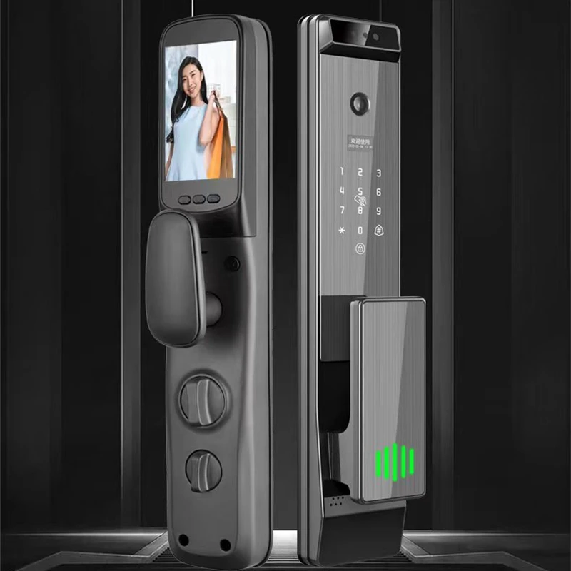 Tuya Wifi Face Recognition Door Lock Finger Vein Electronic Smart Door Lock Fingerprint Home Anti-theft Auto Remote Control Lock