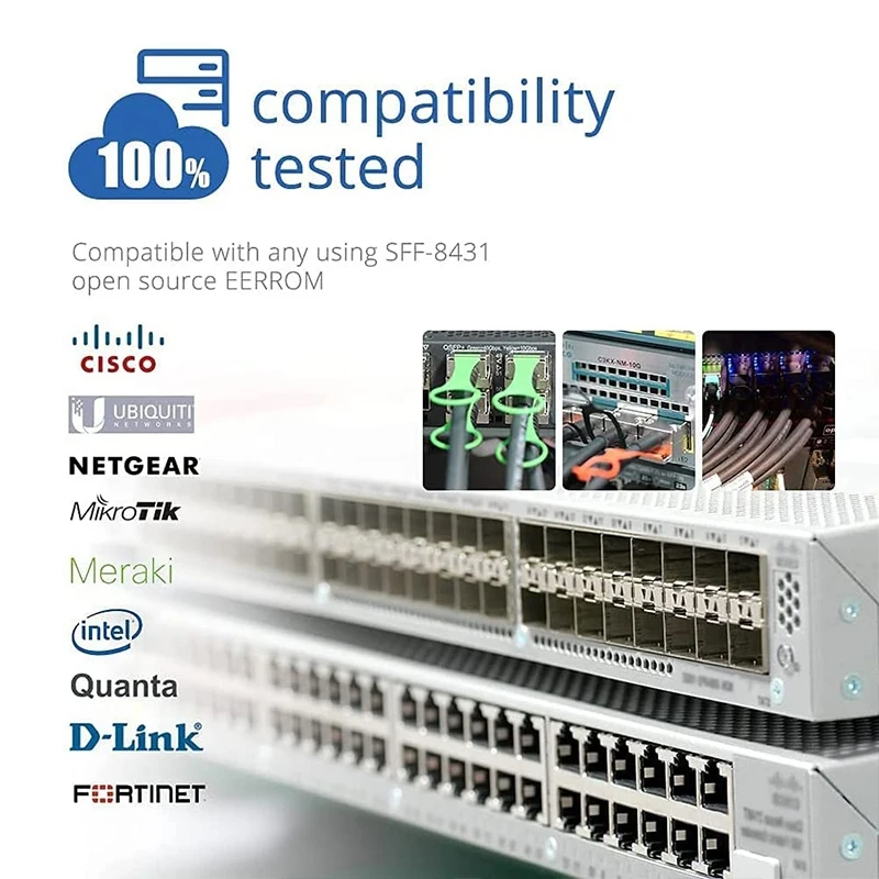 كابل Mraytec 10G SFP+ Twinax، كابل سلبي نحاسي (DAC)، 0.5-10 متر، لمفتاح Cisco، Huawei، MikroTik، HP، Intel... إلخ