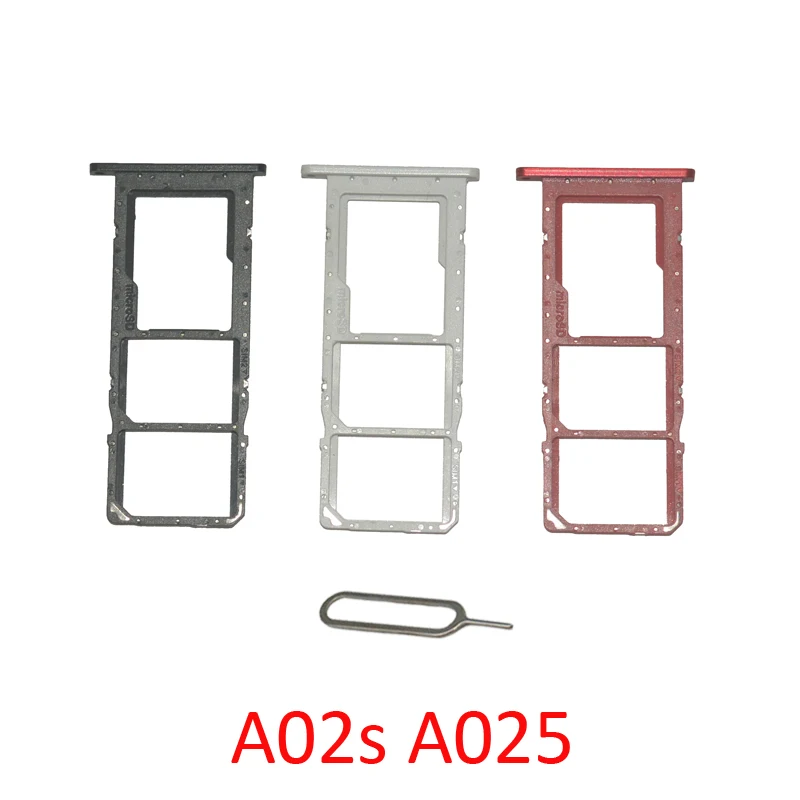 

Держатель лотка для SIM-карты для Samsung Galaxy A02s A025F A025M A025G A025, новый телефон, SD-карта, слот для лотка для SIM-карты, адаптер, часть ящика
