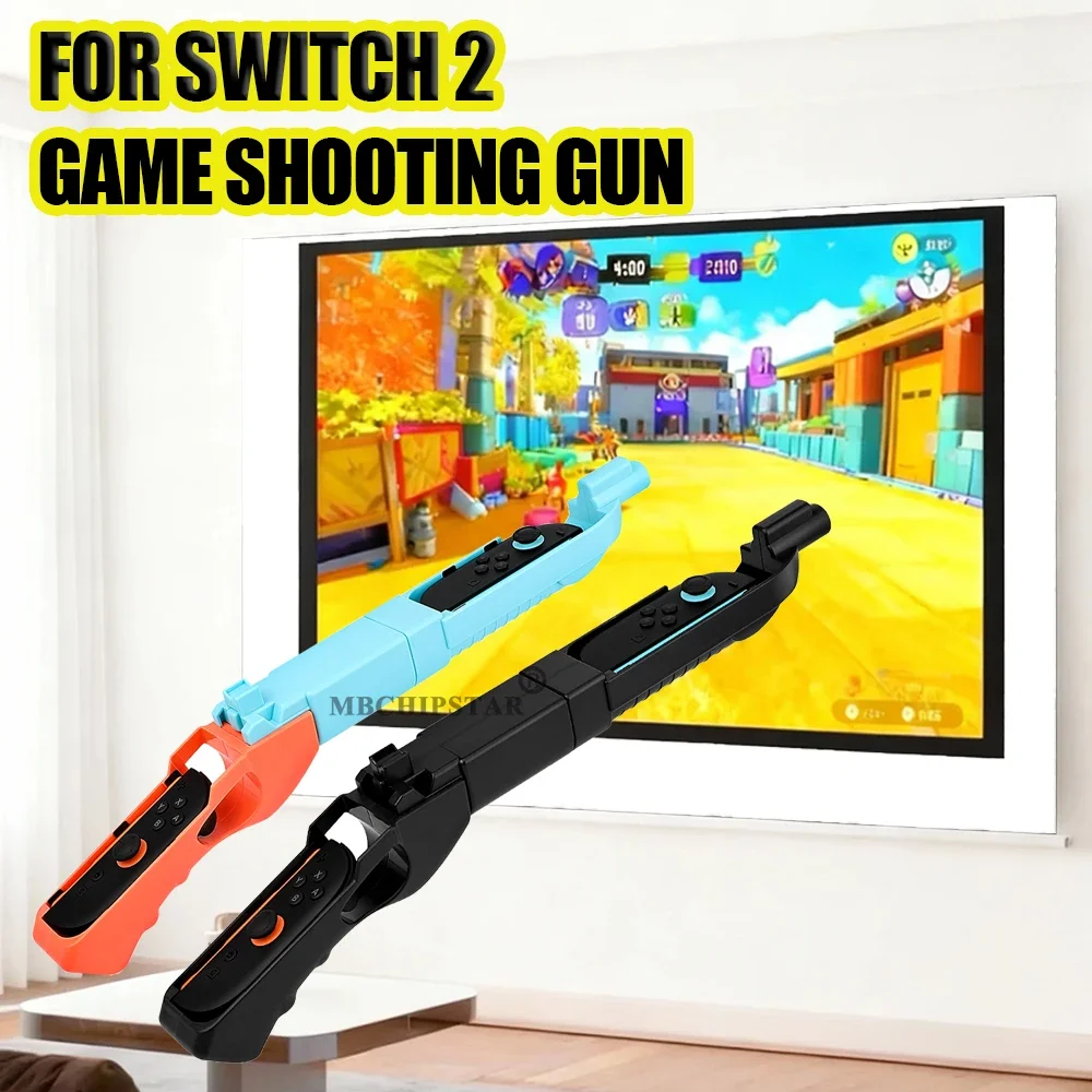 For NS Switch 2 Shooting Accessory Motion Gun Butt Handle Improve Gaming Experience Tactical Controller For Console