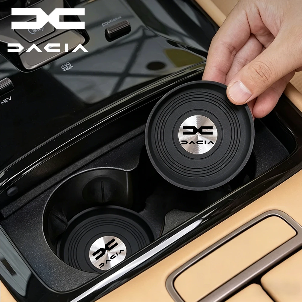 Auto-Mittelkonsole, umweltfreundliches Silikon-Wasserbecher-Pad für Dacia Sandero Stepway Duster Logan MCV Jogger Bigster Spring Dokker