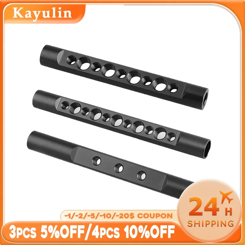 KAYULIN 15mm Aluminum Cheese Rods Multiple Lengths With Internal 3/8