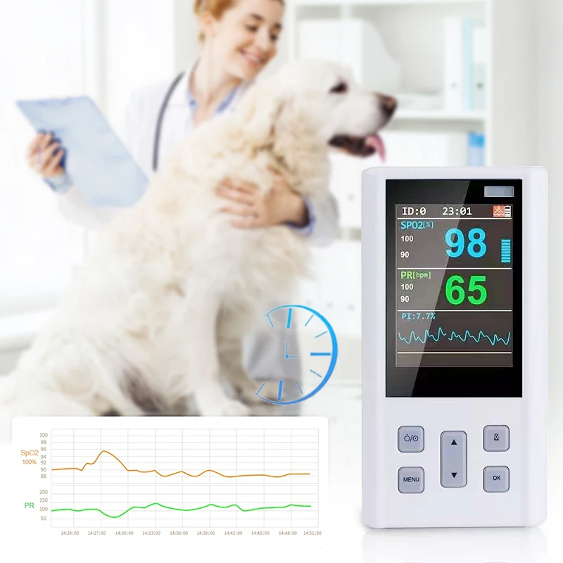 Vet Patient  Dog Vet Pet Portable Pulse For Animal Cat Oximeter Veterinary