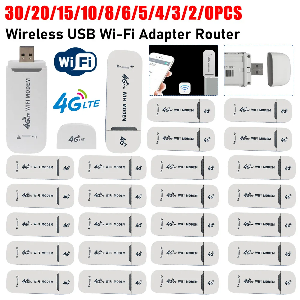 30/10/1PCS Wireless USB WiFi Router Portable Pocket Wi-fi Adapter 150Mbps High Speed Modem 4G Dongle Wifi Network Card Adapters