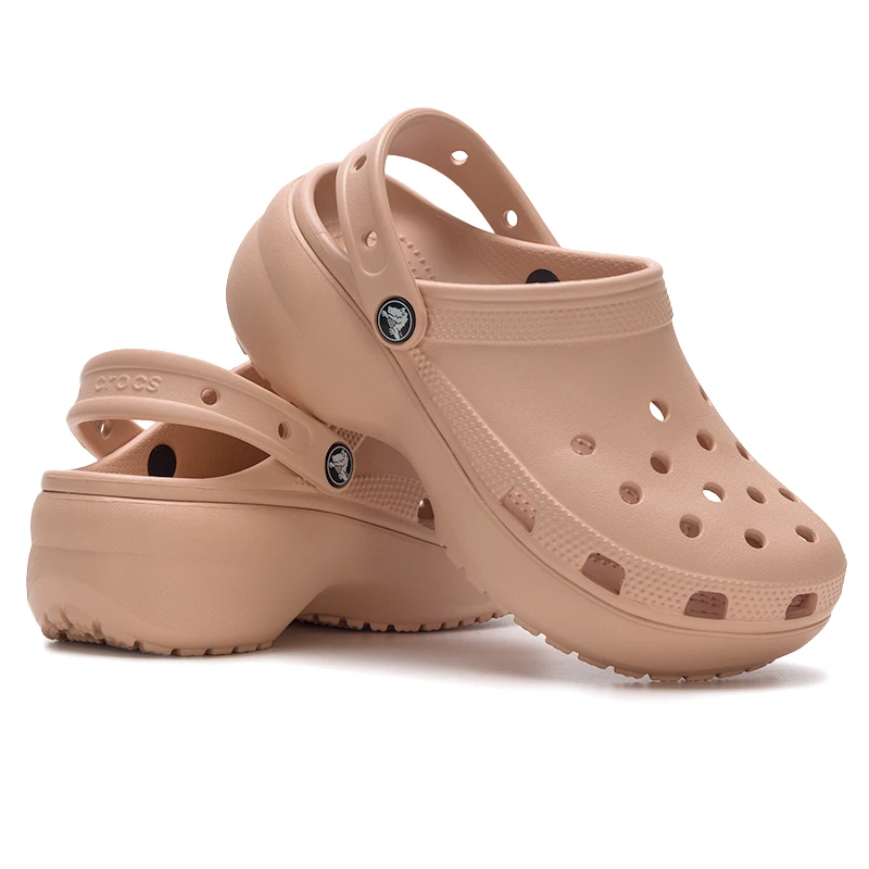 Crocs (Crocs) Men's and Women's Shoes Classic Cloud Clog Hole Shoes Thick-Soled Sandals Outdoor Beach Shoes Slippers 206750-7Af