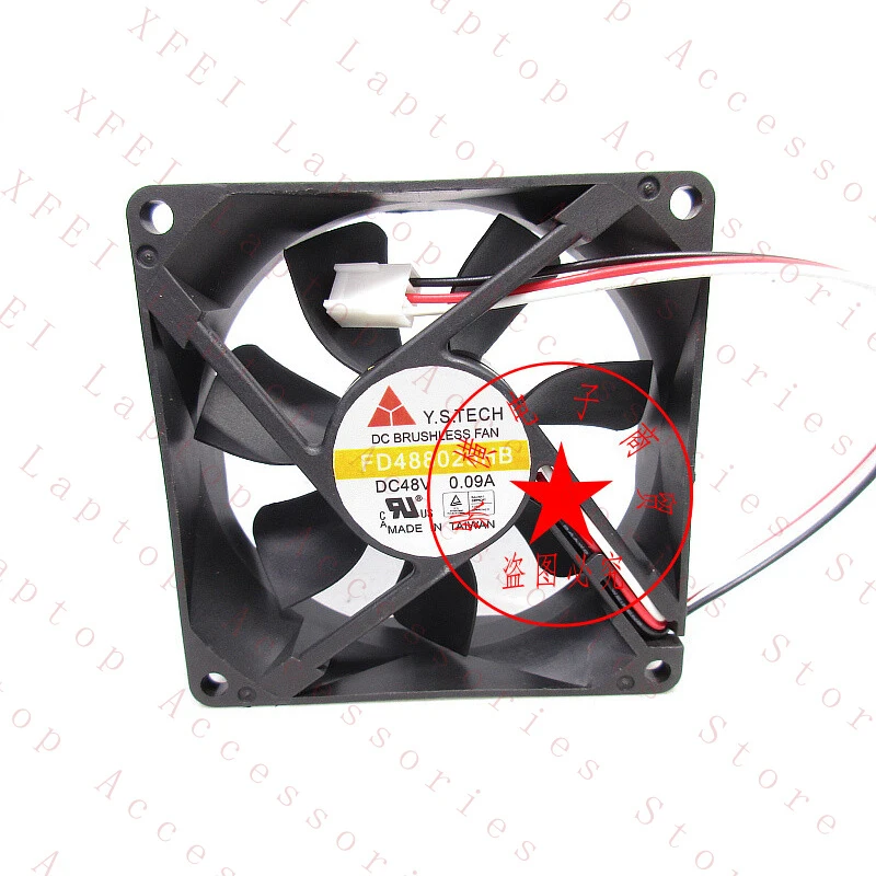 D  1PC FOR Y.S.TECH FD488025HB Cooling Fan 48V 0.09A 8025 80*80*25MM